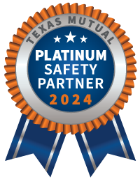 Texas Mutual Platinum Safety Partner badge